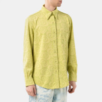 Collina Strada Convention Button UP LIME SWIRL