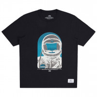Alpha Industries Nasa Moon MAN TEE BLACK/TEAL