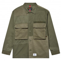 Alpha Industries Mixed Media Shirt Jacket OG-107 GREEN