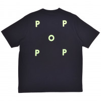 Pop Trading Company Logo T-shirt BLACK/JADE LIME