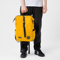 CONSIGNED Mungo Hinge TOP Backpack MUSTARD
