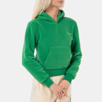 Sporty & Rich Serif Logo Polar Hoodie VERDE