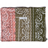 Arizona Love Bandana Quilt Pouch KAKI BLUSH