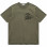 Engineered Garments Printed Cross Crew Neck T-shirt OLIVE - JOE