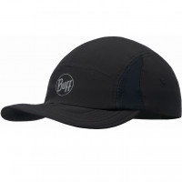 Buff 5 Panel GO CAP SOLID BLACK