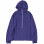 AURALEE Washed Cotton Nylon Weather Hooded ZIP P/O PURPLE
