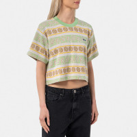 OBEY Esther Cropped TEE SS GREEN FIG MULTI