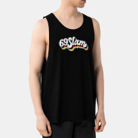 69slam Roman Loose FIT Singlet BLACK