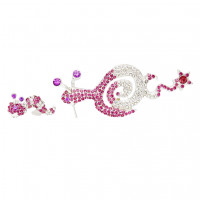 Collina Strada TATTOO SNAIL EARRING HOT PINK