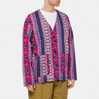 South2 West8 V Neck Jacket Red/Navy