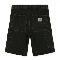 Carhartt WIP Single Knee Short BLACK (STONE WASHED)