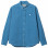 Carhartt WIP L/S Madison Fine Cord Shirt PISCINE / WHITE