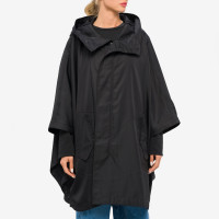 F/CE Water-repellent AG+ Poncho BLACK