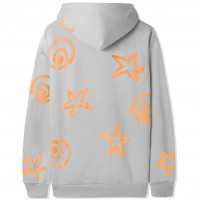 LO-FI Shapes ALL Over Pullover Hood CEMENT
