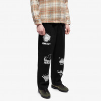 LO-FI Astral ALL Over Print Pants BLACK