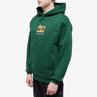 LO-FI Folder Logo Pullover Hood FOREST