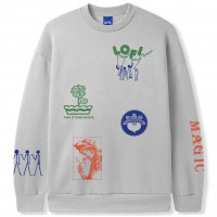 LO-FI Mother Earth ALL Over Print Crewneck Sweatshirt CEMENT