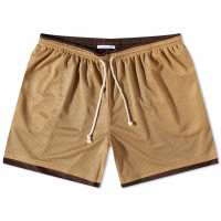 S.K. MANOR HILL Reversible Mesh Ball Short TAN/BROWN