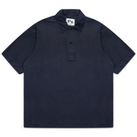 PRESIDENT'S Polo Shirt P'S Popeline Nylon Touch DYE BLUE NAVY