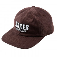 Baker Brand Logo Cord Snapback BROWN