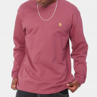 Carhartt WIP L/S Chase T-shirt PUNCH / GOLD