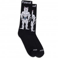 RIPNDIP Ripped N Dipped Socks BLACK