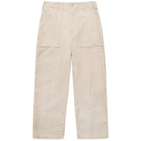 YOKE Painted Wide Baker Pants FOG WHITE