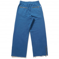 SUGARHILL Zip-up Wide Sweat Trousers PALE NAVY