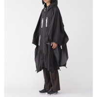 And Wander FLY Rain Long Coat BLACK