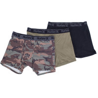 Hurley Supersoft Boxer 3PK Green/Black