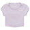 Sporty & Rich Club Logo Cropped Active T Shirt Lilac