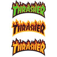 Thrasher Sticker Flame Logo Medium ASSORTED