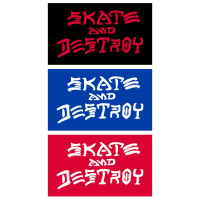 Thrasher Sticker SK8 AND Destroy Small ASSORTED