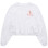 Sporty & Rich Vendome Cropped Crewneck White/Cerise