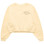 Sporty & Rich Script Logo Cropped Crewneck Almond/Black