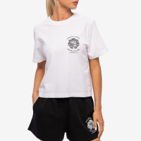 Sporty & Rich Hotel Cropped TEE WHITE/BLACK