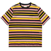 Pop Trading Company Striped Pocket T-shirt BLACK/MULTI