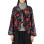 Engineered Garments Cutaway Jacket Cotton Black Cotton Bird Print Velveteen