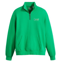 Levi's® Relaxed FIT Graphic 1/4 ZIP Sweatshirt BRIGHT GREEN