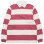 Pop Trading Company Striped Rugby Polo MESA ROSE