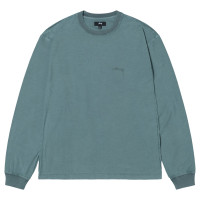 Stussy Pig. Dyed Inside OUT LS Crew TEAL