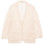 AURALEE Wool Recycle Polyester Leno Sheer Jacket IVORY