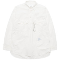 And Wander Cordura Typewriter LS Over Shirt White
