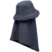 XENIA TELUNTS THE Snug-scarf Bucket HAT DARK GREY
