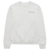 Sporty & Rich LA Racquet Club Crewneck Heather Gray/Steel Blue