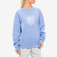 Sporty & Rich Monte Carlo Crewneck Periwinkle/White