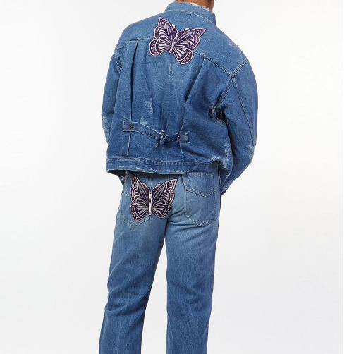 Джинсовая куртка NEEDLES Papillon Patches Jean Jacket SS22 купить