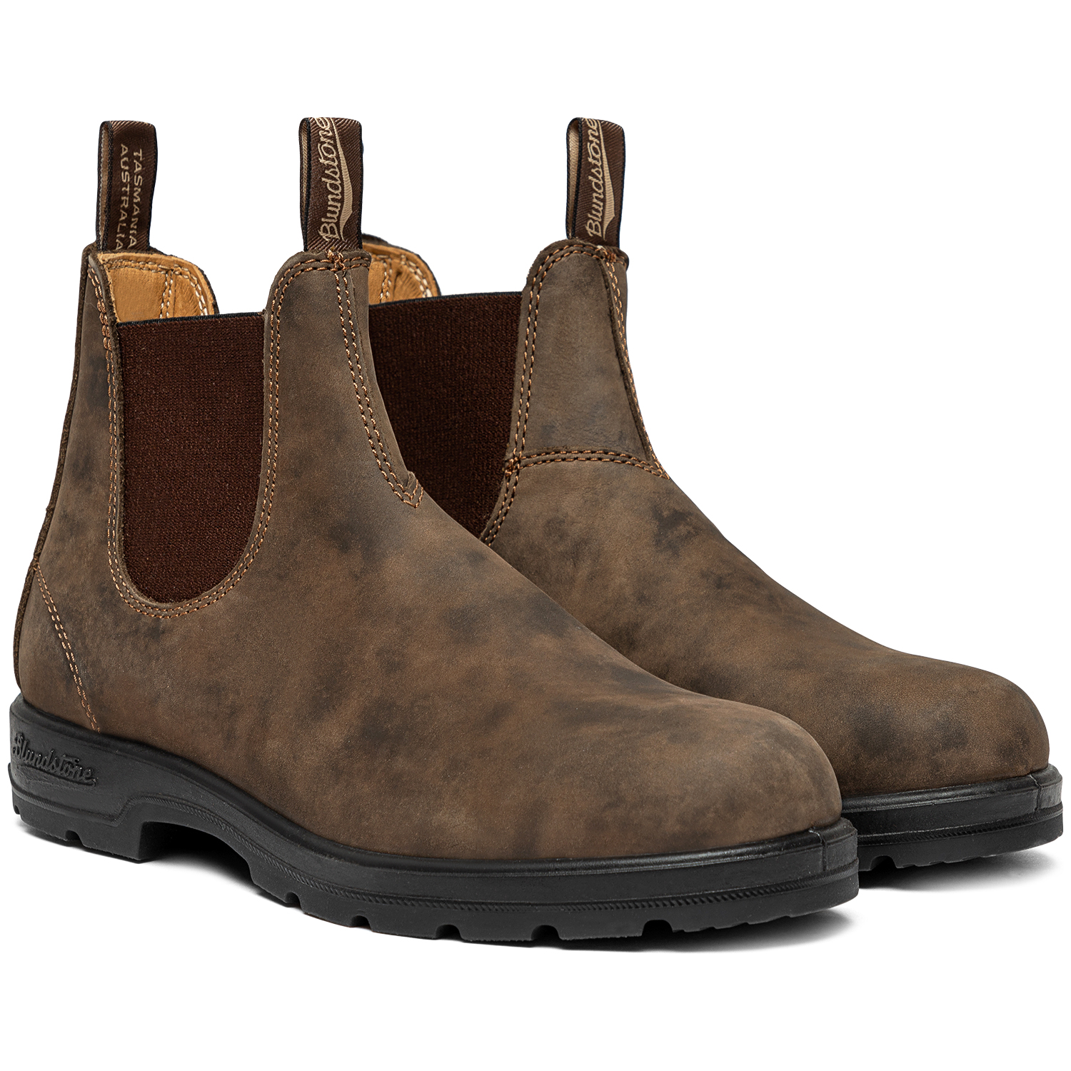 brown leather blundstones